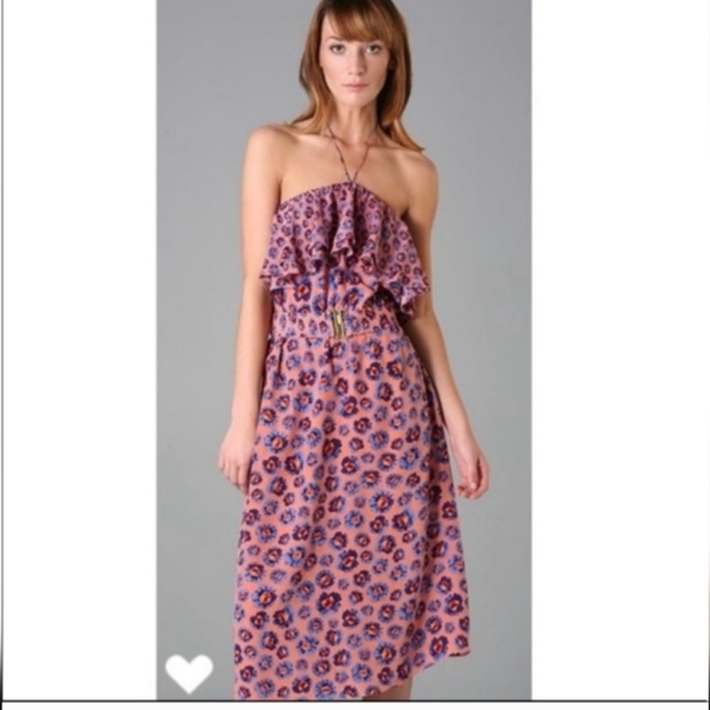 Rebecca Taylor Pink and Blue Floral Dress - Picture 2 of 7